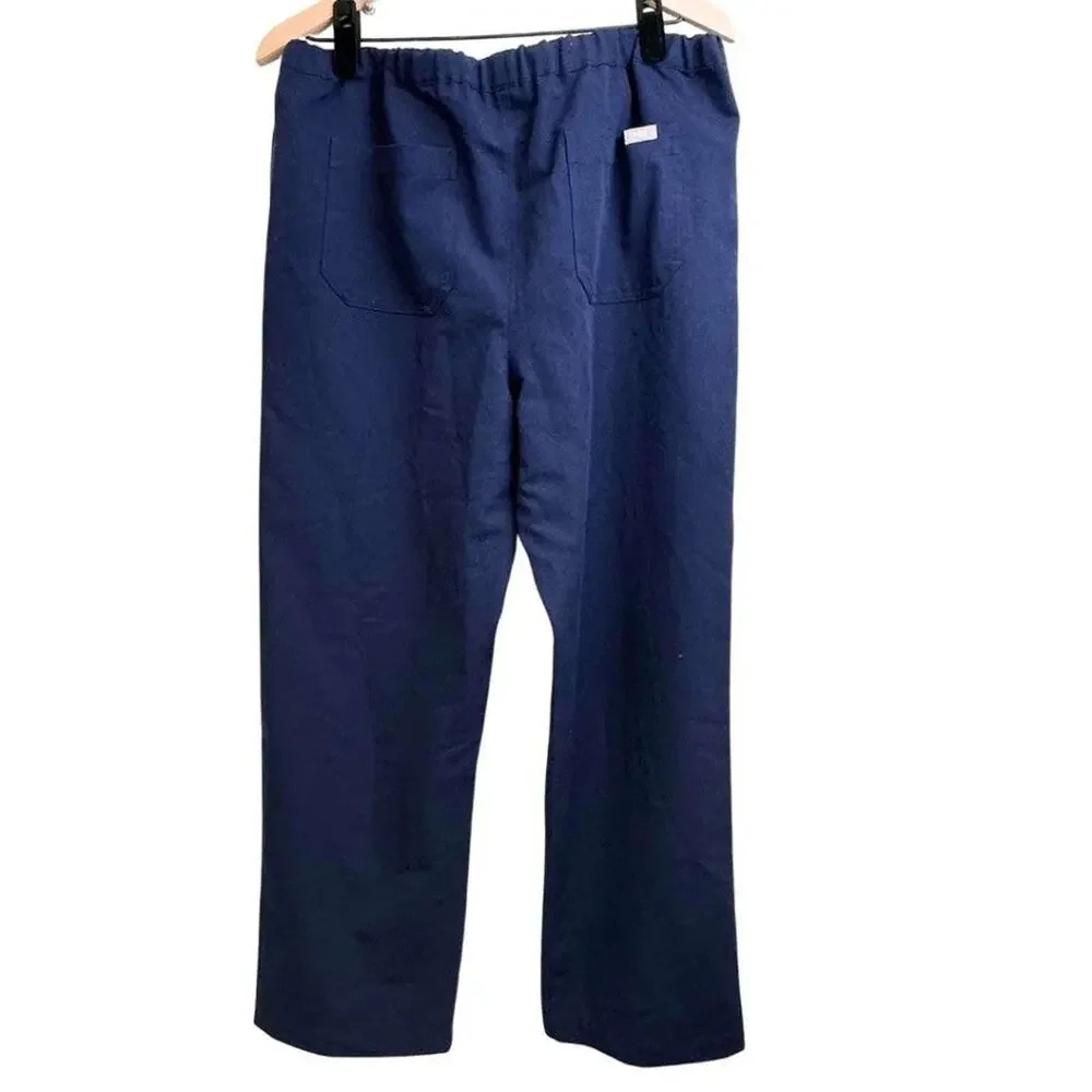 Figs Pisco™ Basic Scrub Pants in Navy Large Short